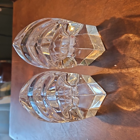 Vintage Mikasa crystal candleholder pair - Picture 2 of 6